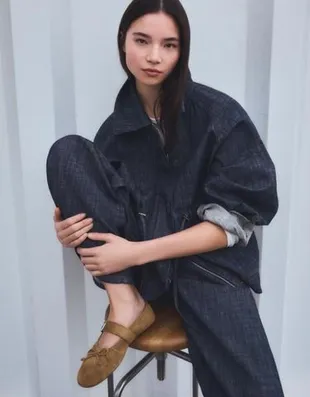 Балетки с пряжкой