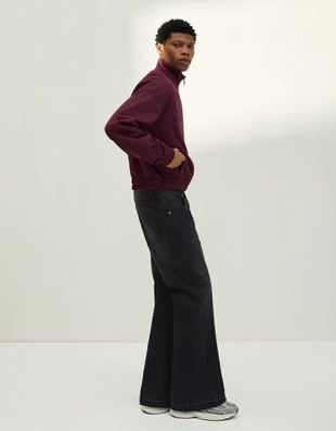 Zara Расклешенные джинсы прямого кроя