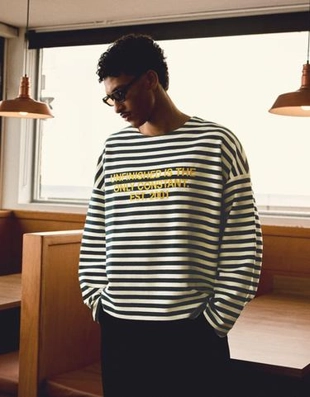 Zara Полосатый свитер из мягкой ткани с круглым вырезом купить с доставкой.