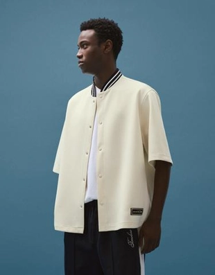 Zara Рубашка геометрического кроя с короткими рукавами и принтом