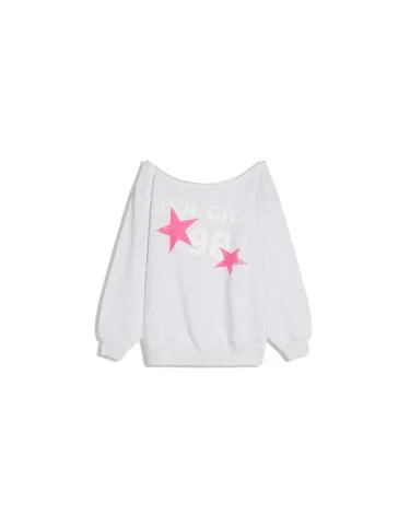 Асимметричная толстовка с принтом- Заказать в России