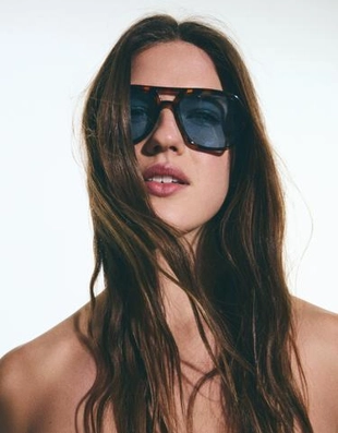 Zara Солнцезащитные очки с синими линзами купить с доставкой.