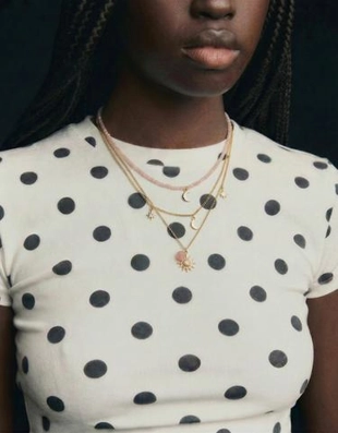 Zara Набор из 3 цепочек с бусинами