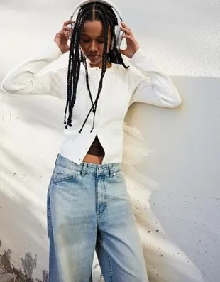 Кардиган на пуговицах с косами- Заказать в России