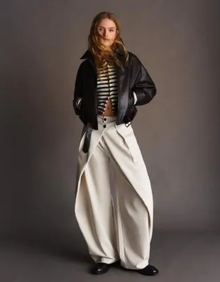 Брюки BARREL со складками