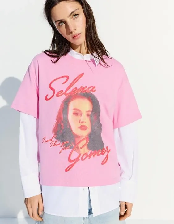 Футболка с принтом Selena Gomez
