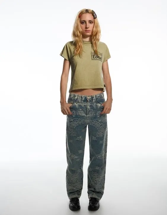 Футболка классического кроя Aries x Bershka