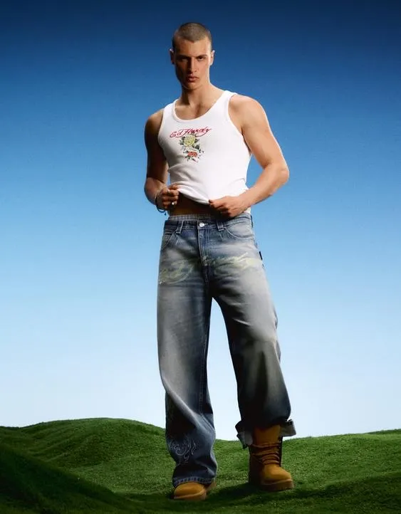 Джинсы Ed Hardy X Bershka