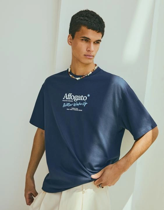Zara Футболка свободного кроя с принтом купить с доставкой.