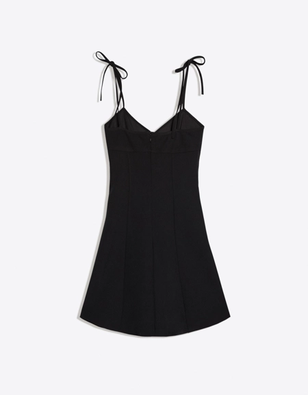Zara Мини-платье на бретелях с бантами