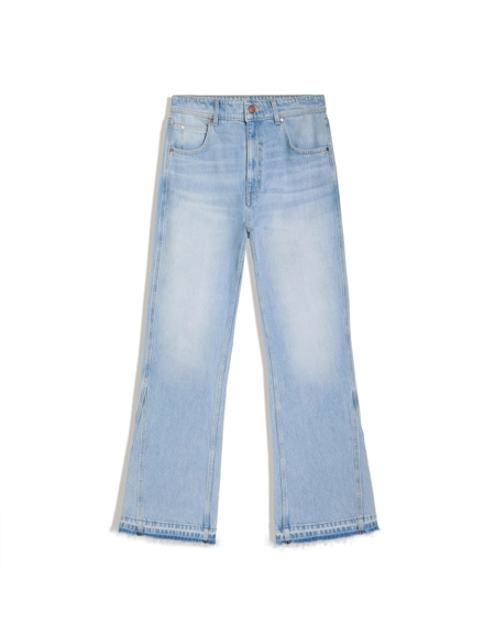 Zara Прямые расклешенные джинсы