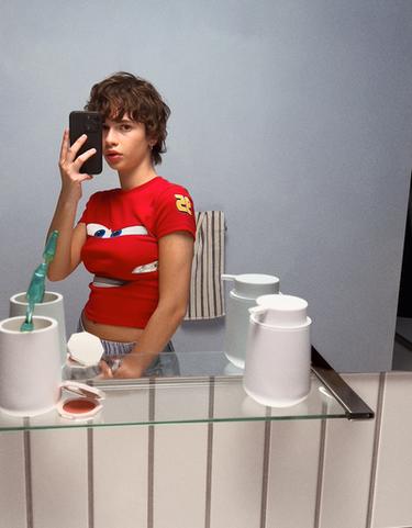 Zara Футболка с принтом «тачки»