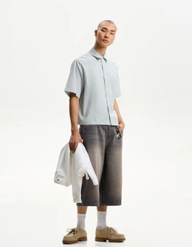 Zara Джинсовые шорты объемного свободного кроя