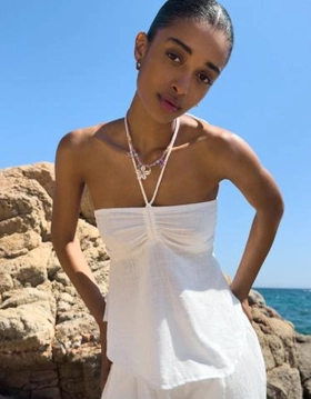 Zara Топ бандо в стиле рустик