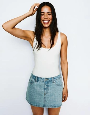 Zara Боди с бретелями и сборками