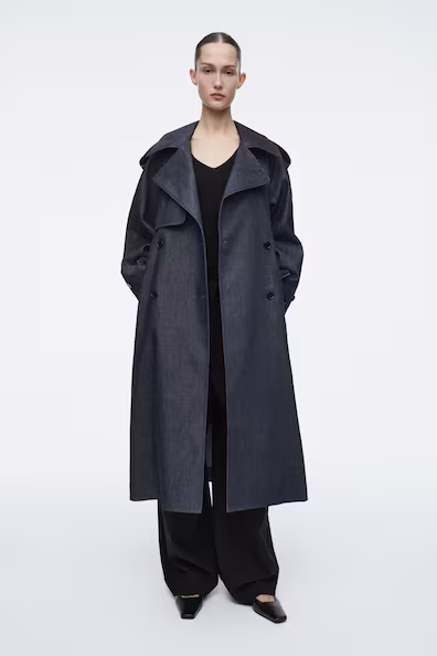 Плащ из джинсы OVERSIZED