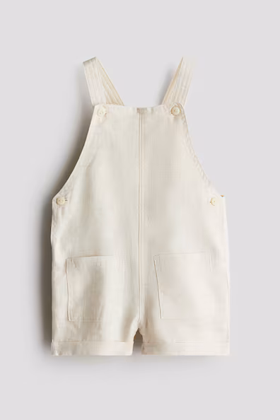 Шорты-комбинезон из льна H&M