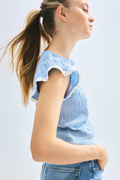 CAMISOLA EM JERSEY COM TEXTURA