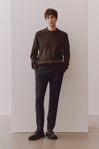 Брюки из шерстяной смеси SLIM FIT