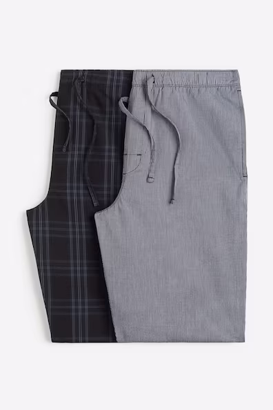 Набор из 2-х брюк пижамного кроя REGULAR FIT