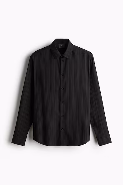 Рубашка с текстурой REGULAR FIT