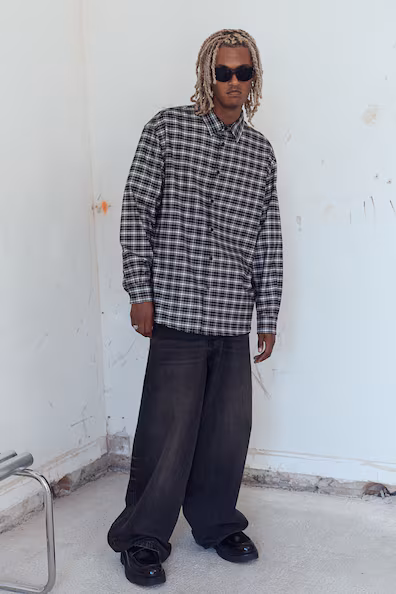 Рубашка LOOSE FIT из мягкой фланели