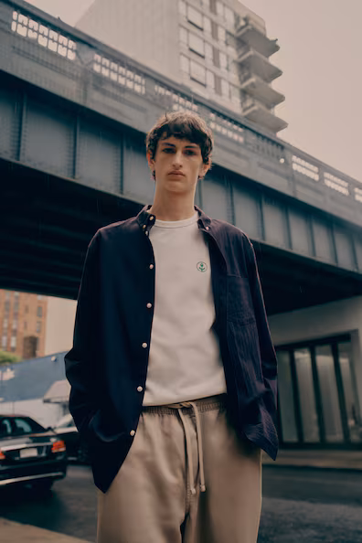Рубашка с текстурой REGULAR FIT