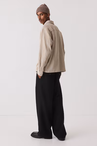 Рубашка-косоворотка с текстурой REGULAR FIT
