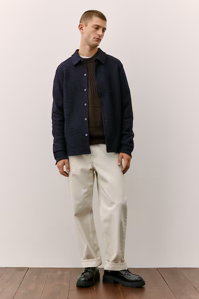 Рубашка с текстурой REGULAR FIT