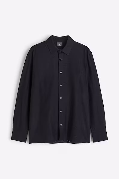 Рубашка с эффектом кружева REGULAR FIT