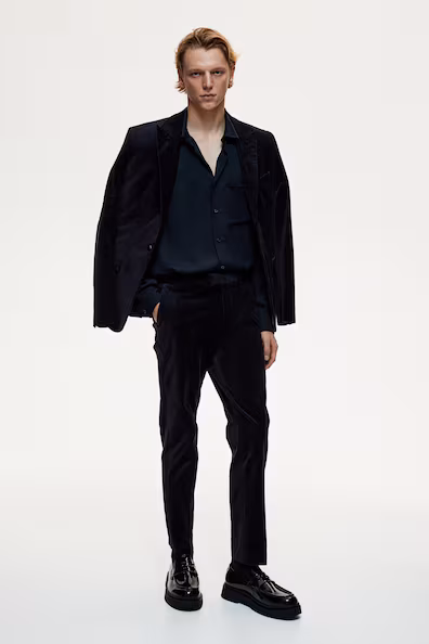 Брюки-капри SLIM FIT из вельвета