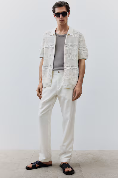 Брюки REGULAR FIT из смесового льна