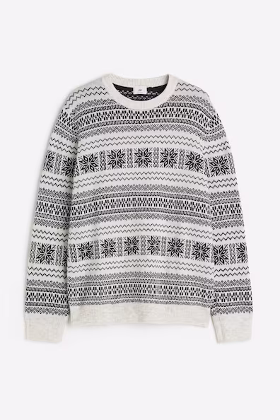 Джемпер REGULAR FIT в технике жаккард