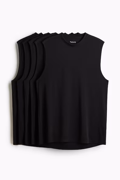 Набор из 5 топов спортивных из DRYMOVE™ REGULAR FIT