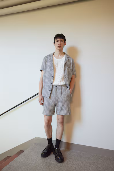 Шорты с текстурой RELAXED FIT