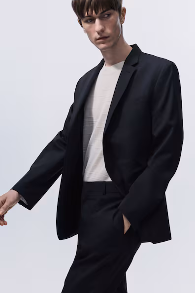 Пальто из шерстяной смеси SLIM FIT