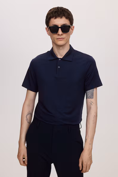 Поло из лиоцелла SLIM FIT