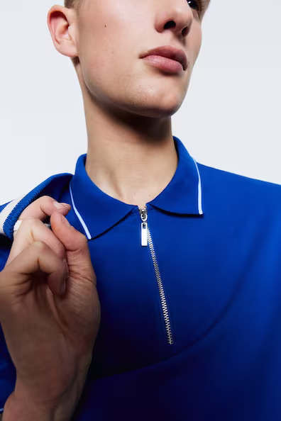 POLO с молнией SLIM FIT