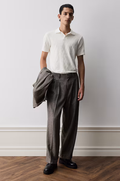 Поло с текстурой SLIM FIT