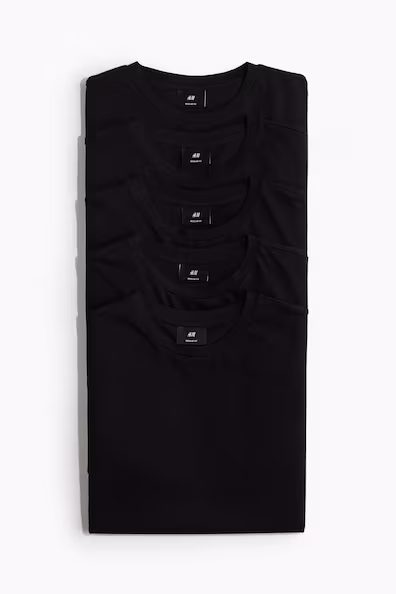 Набор из 5 футболок REGULAR FIT