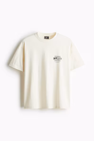 Футболка с рисунком LOOSE FIT H&M