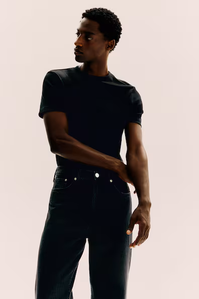 Футболка в рубчик SLIM FIT