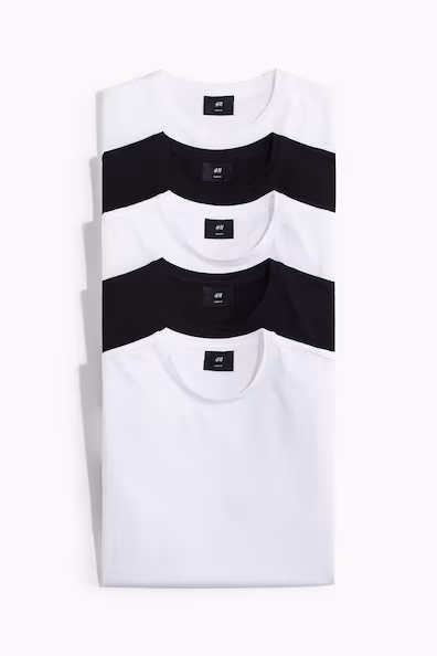 Набор из 5 футболок SLIM FIT