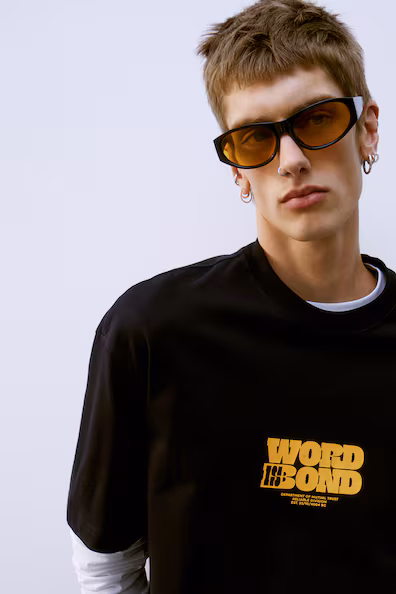 Футболка с принтом LOOSE FIT