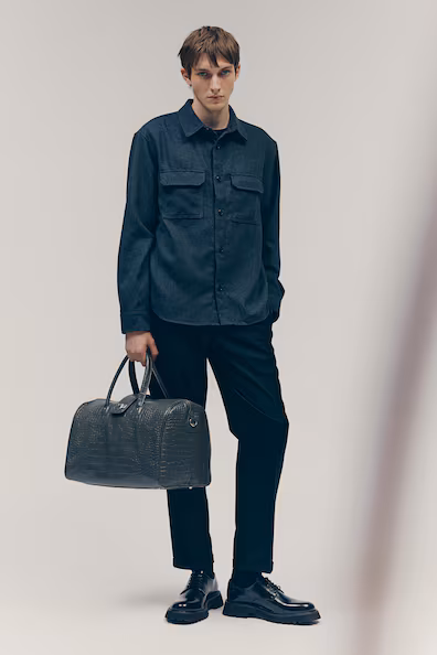 Регулярная фетровая рубашка REGULAR FIT