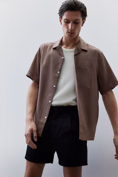 Рубашка резорт из лиоцелла REGULAR FIT