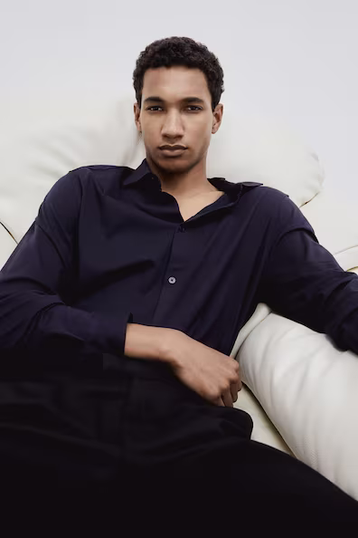 Рубашка из хлопка пима SLIM FIT