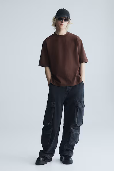 Футболка BOXY FIT с эффектом старения