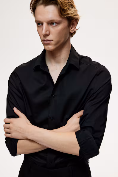 Рубашка SLIM FIT с легким глажением