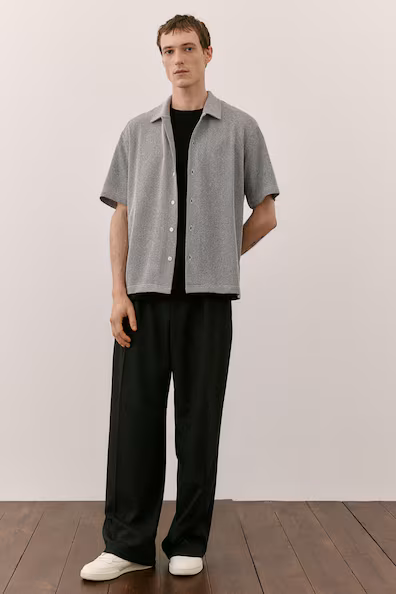 Рубашка с короткими рукавами из пике REGULAR FIT
